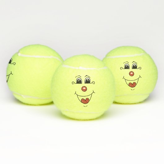 Balles De Tennis Clown de bande dessinée (Multiple)