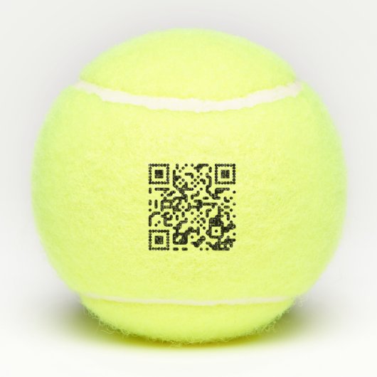 Balles De Tennis Code QR (Dos)