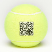 Balles De Tennis Code QR personnalisé ou étiquette d'identification (Dos)