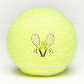 Balles De Tennis Conception de tennis monogramme (Devant)
