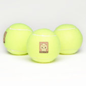 Balles De Tennis Conception d'illustration de lama mignon (Multiple)
