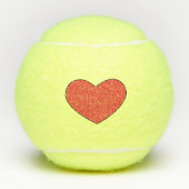 Balles De Tennis Copie rouge de coeur (Devant)