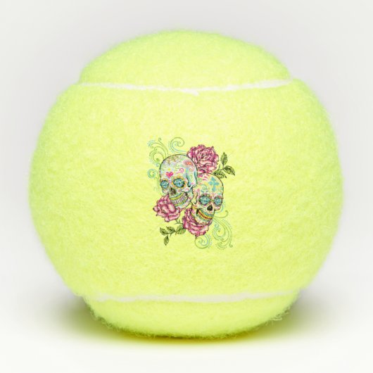 Balles De Tennis Crânes à sucre (Devant)