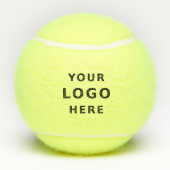 Balles De Tennis Create Your Own Custom Business Logo (Dos)