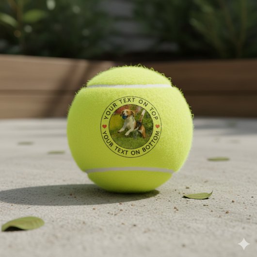 Balles De Tennis Create Your Own Personalized Photo Simple Text