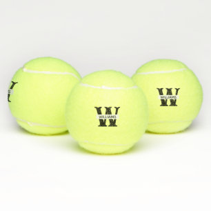Balles De Tennis Créez votre propre monogramme personnalisé