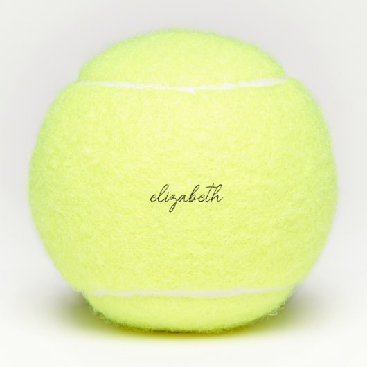 Balles De Tennis Custom Name Simple  (Devant)