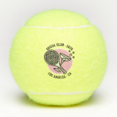 Balles De Tennis Custom Social Club Tennis Bachelorette Week-end (Devant)