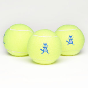 Balles De Tennis Cute Blue Baby Boy Fox