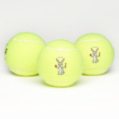 Balles De Tennis Cute bunny rabbit with vegetables (Multiple)