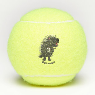 Balles De Tennis Cute drôle porc-épic avec dessin animé de banjo
