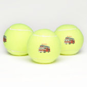 Balles De Tennis Cute happy fire engine cartoon (Multiple)