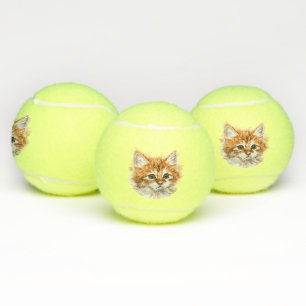 Balles De Tennis Cute Kitty