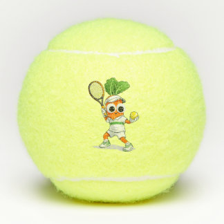 Balles De Tennis Cute Tennis Carrot – Funny Sports Mascot