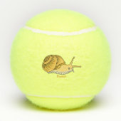 Balles De Tennis Cute yellow snail cartoon (Dos)