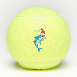 Balles De Tennis Dauphin mignon avec dessin animé du chapeau du Pèr