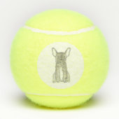 Balles de tennis de bouledogue français (Dos)