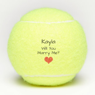 Balles De Tennis Demande en Mariage Proposition