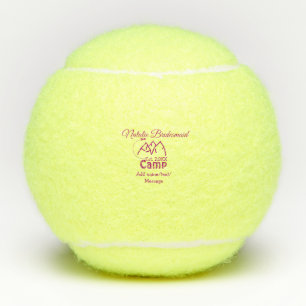 Balles De Tennis Demoiselle d'honneur de camp rose ajouter nom date