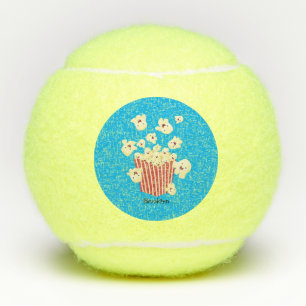 Balles De Tennis Dessin animé de pop-corn sautant drôle mignon