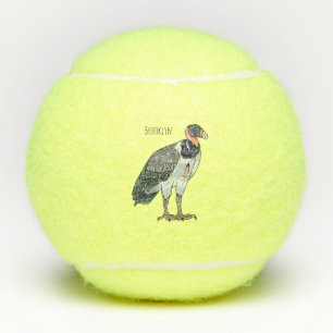 Balles De Tennis dessin animé d'oiseau vautour du roi