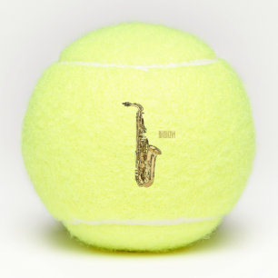 Balles De Tennis dessin animé saxophone