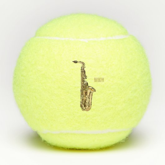 Balles De Tennis dessin animé saxophone (Devant)