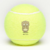 Balles De Tennis Dessin d'adorable hamster (Dos)
