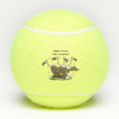 Balles De Tennis Dessin de l'humour vautours drôle (Dos)