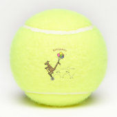 Balles De Tennis Dessin d'humour australien kangourou (Dos)