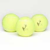 Balles De Tennis Dessin d'humour australien kangourou (Multiple)