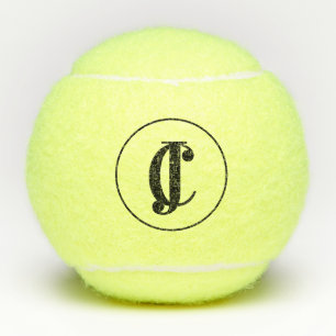 Balles De Tennis Deux initiales monogrammes
