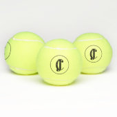 Balles De Tennis Deux initiales monogrammes (Multiple)