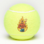 Balles De Tennis Diable avec trident (Dos)