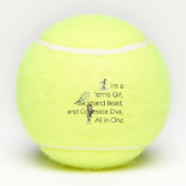 Balles De Tennis Diva SUPÉRIEURE de tennis (Dos)