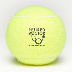 Balles De Tennis Docteur à la retraite w Stethoscope et Sassy Funn