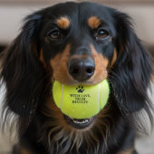Balles De Tennis Dog Paw Print Wedding Favor