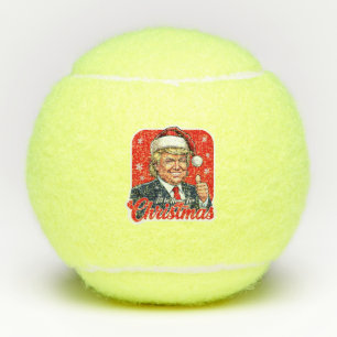 Balles De Tennis Donald Trump Christmas Santa Claus Art