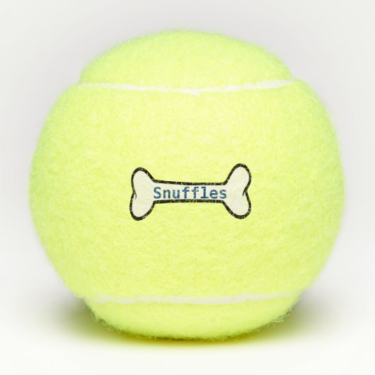 Balles de tennis d'os de chiens (Devant)