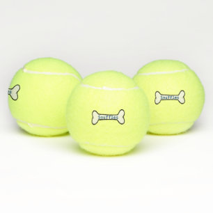 Balles de tennis d'os de chiens