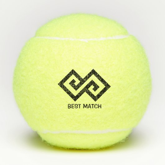 Balles De Tennis Double Diamant Beau (Devant)