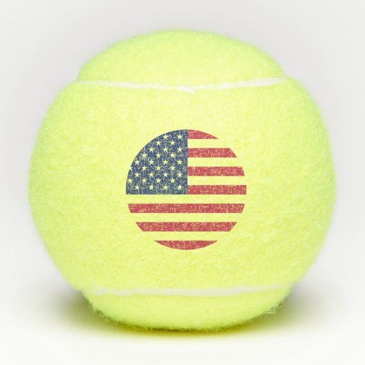 Balles De Tennis Drapeau américain (Devant)