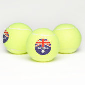 Balles De Tennis Drapeau australien nom personnalisé imprimer 3 pac (Multiple)