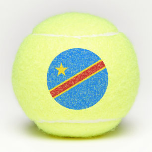 Balles De Tennis Drapeau Congo Kinshasa