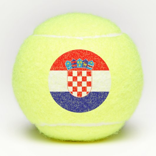 Balles De Tennis Drapeau croate (Devant)