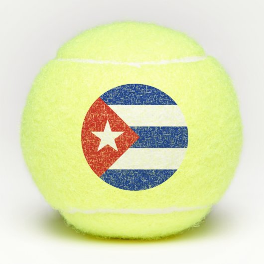 Balles De Tennis Drapeau Cuba (Devant)