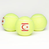 Balles De Tennis Drapeau de Chypre du Nord (Multiple)