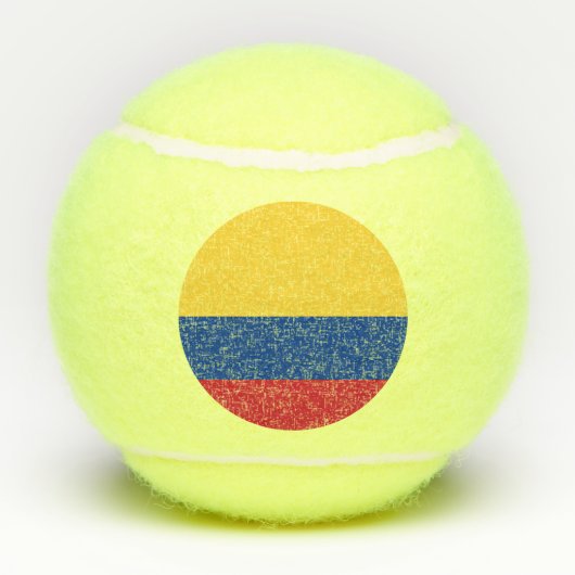 Balles De Tennis Drapeau de Colombie (Dos)