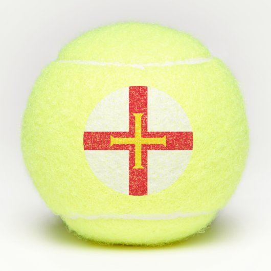 Balles De Tennis Drapeau de Guernesey (Devant)