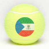 Balles De Tennis Drapeau de Guinée équatoriale (Dos)